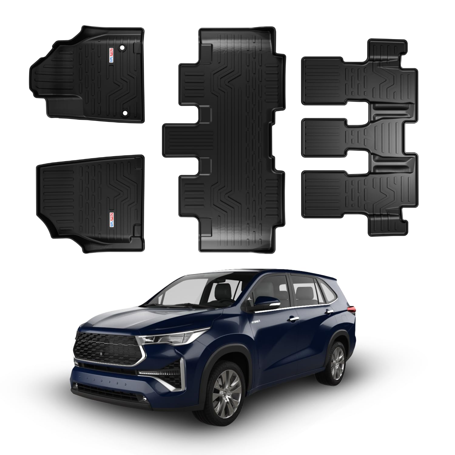 Car Floor Mat for Hycross (2022 Onwards) Custom Fit, Heavy Duty & Anti-Slip 3D TPE Floor Mat | Easy to Clean, All Weather Resistant, Waterproof & Dustproof Car Foot Mat for Hycross