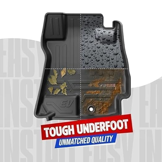 Car Floor Mat for Hycross (2022 Onwards) Custom Fit, Heavy Duty & Anti-Slip 3D TPE Floor Mat | Easy to Clean, All Weather Resistant, Waterproof & Dustproof Car Foot Mat for Hycross