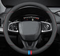 15 Inch Car Leather Steering Wheel Cover, Automotive Accessories Elastic Breathable Anti-Slip Soft Wheel Protector Fits Men and Women, Suitable for SUVs, Trucks, Vehicles and RVs