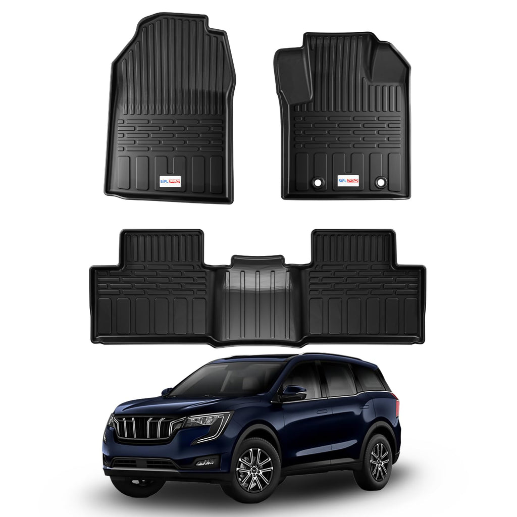 Car Floor Mat for XUV 700 (2021 Onwards)(5 Seater) Custom Fit, Heavy Duty & Anti-Slip 3D TPE Floor Mat | Easy to Clean, All Weather Resistant, Waterproof & Dustproof Car Foot Mat for XUV 700
