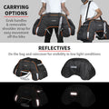 ViaTerra 100% Waterproof Claw Motorcycle Tailbag (72 LTR) (Orange) | Inclusive of Inner Waterproof Liner + Outer rain/dust Cover I Fits Most Bikes