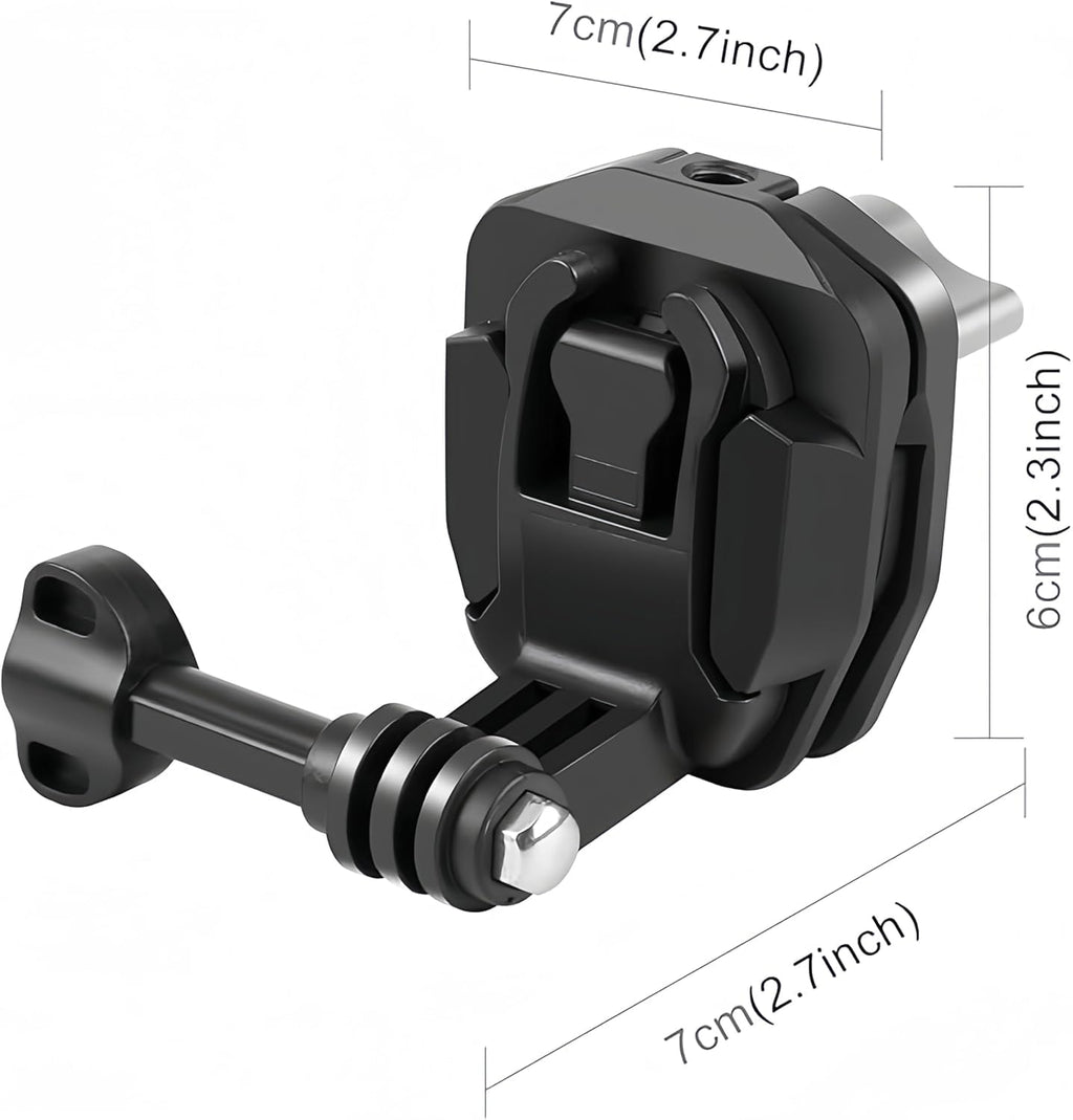 Motorcycle Bicycle Windshield Clip Mount for GoPro Hero13 12 11 10 9 8/ DJI Osmo Action 4 Pocket 3 2 1/ Insta360 X4 X3 ONE X2 Ace Pro and Other Action Cameras Motorcycle Windshield Mounting