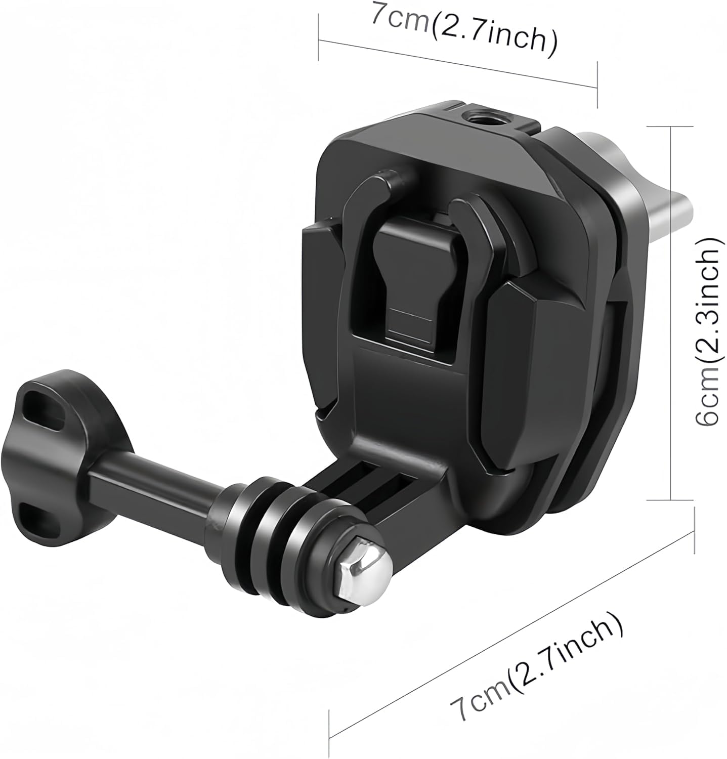Motorcycle Bicycle Windshield Clip Mount for GoPro Hero13 12 11 10 9 8/ DJI Osmo Action 4 Pocket 3 2 1/ Insta360 X4 X3 ONE X2 Ace Pro and Other Action Cameras Motorcycle Windshield Mounting