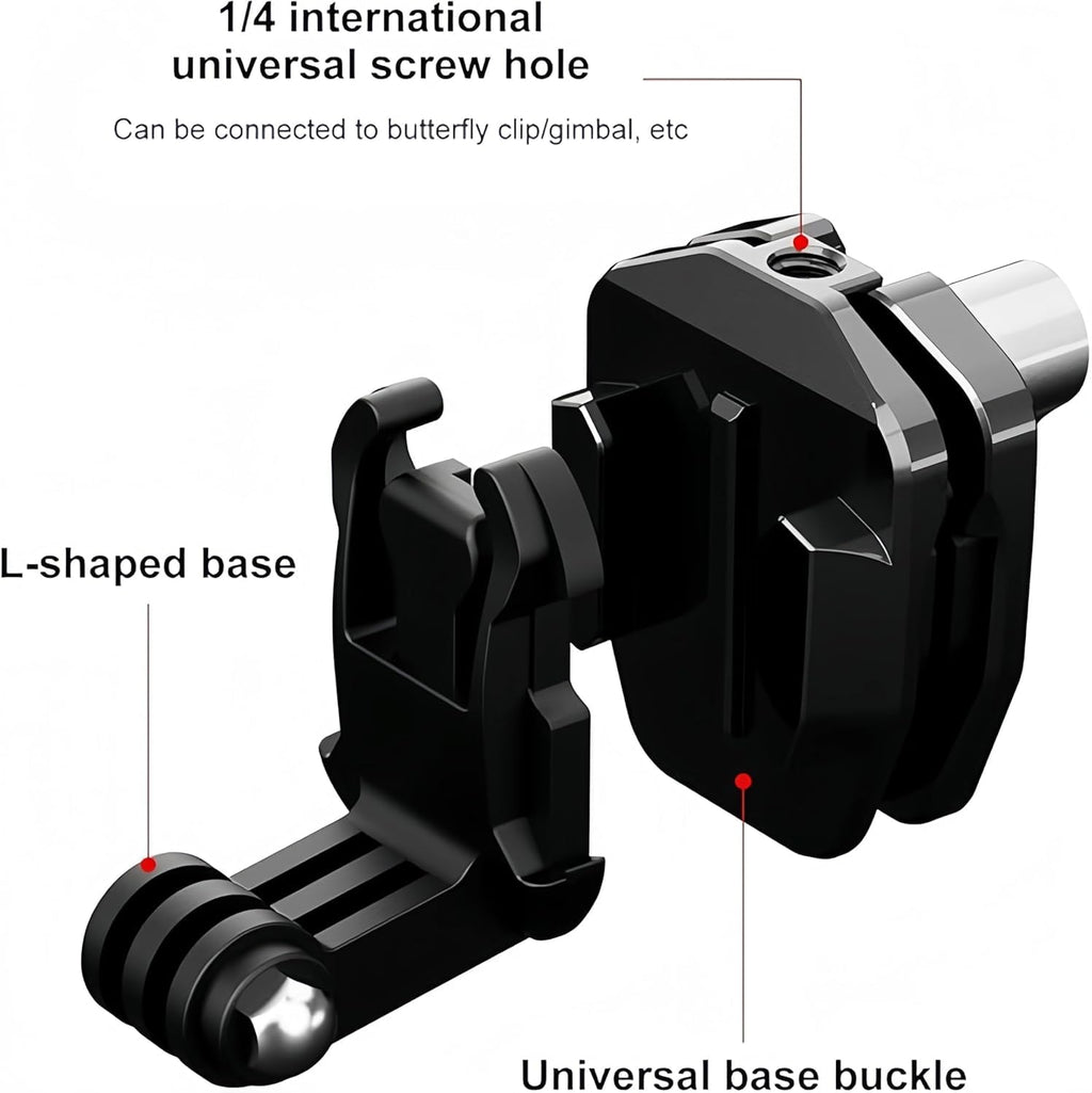 Motorcycle Bicycle Windshield Clip Mount for GoPro Hero13 12 11 10 9 8/ DJI Osmo Action 4 Pocket 3 2 1/ Insta360 X4 X3 ONE X2 Ace Pro and Other Action Cameras Motorcycle Windshield Mounting