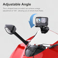 Motorcycle Bicycle Windshield Clip Mount for GoPro Hero13 12 11 10 9 8/ DJI Osmo Action 4 Pocket 3 2 1/ Insta360 X4 X3 ONE X2 Ace Pro and Other Action Cameras Motorcycle Windshield Mounting