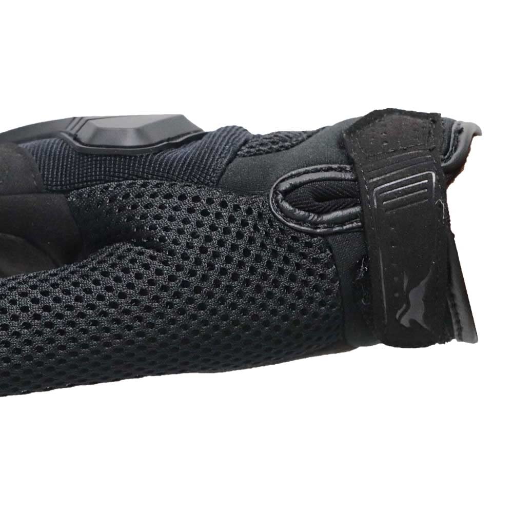 TVS Riding Gloves for Men-Mesh for Ventilation, Bike Riding Gloves With Touch Screen Compatible & Visor Wiper Fingertips, TPR Protection for Knuckles-Premium Bike Gloves for Riding Comfort (Black-M)