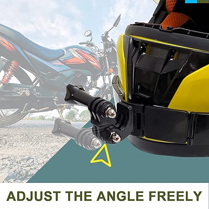 ADOFYS Full Face Motocross Helmet Chin Strap Mount Kit Compatible with GoPro, Sony Action Cam, Nikon, Garmin, Ricoh Action Cam, SJCAM