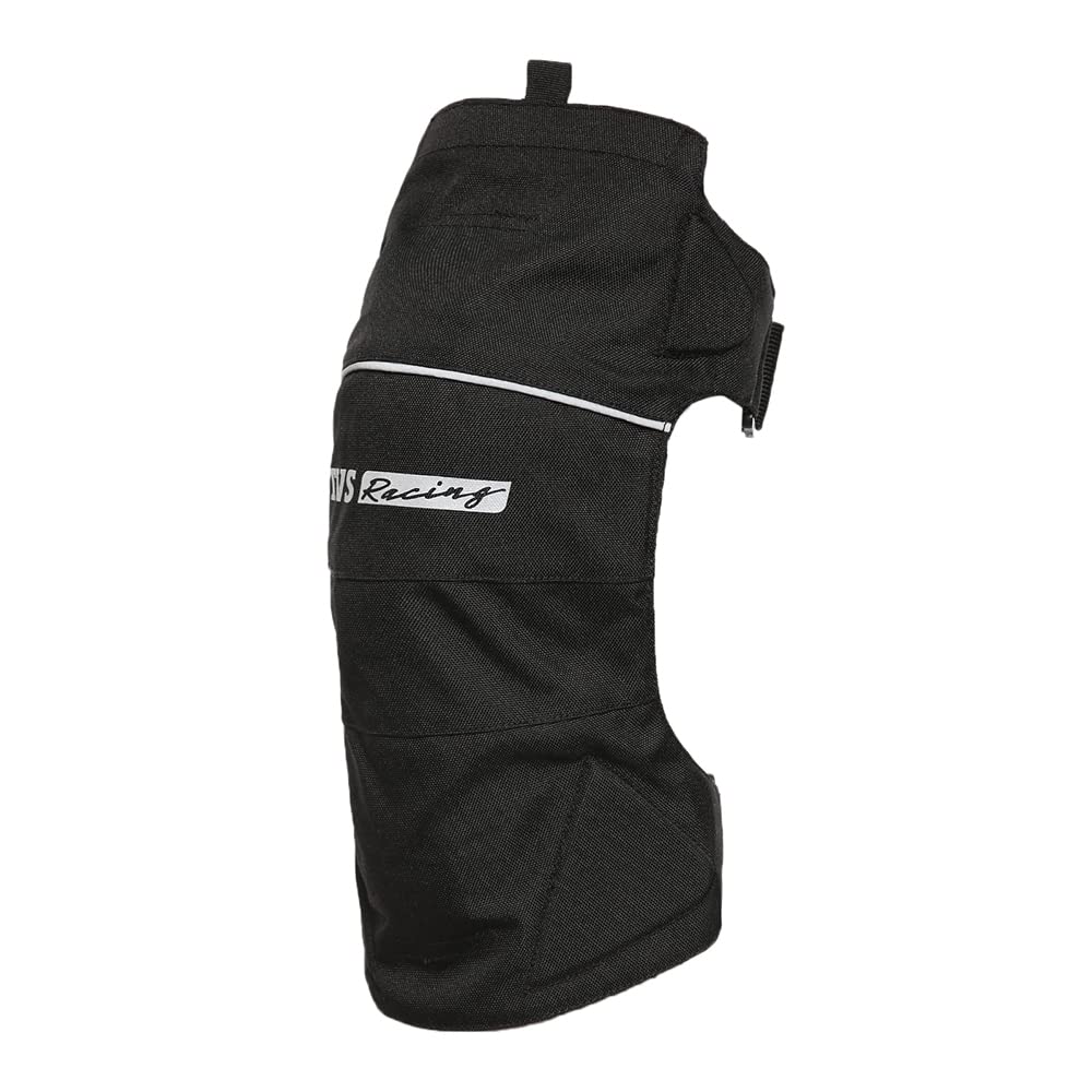 TVS Knee Guards for Bikers-CE Level 2 Certified Impact Resistance, Enhanced Visibility with Reflective Accents, Adjustable & Comfort Fit, 600D Polyester, Breathable for Long Rides