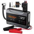 WOLFBOX Portable Car Jump Starter 2000A with Air Compressor for Car, 150PSI Tyre Inflator, 37Wh Battery Booster for Up to 5L Petrol Engine, 12V Jump Starter with Cables, Boost Mode & LED Light